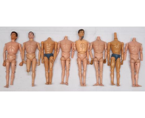 Palitoy Action Man vintage, an unboxed group of Figures / Undressed - all are missing heads and/or limbs - conditions are gen