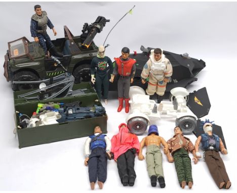 Hasbro modern Action Man, a quantity of loose action figures, vehicles and accessories, including 4 x 4 Jeep, plus others, al