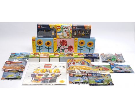 Lego (Sealed) mixed group to include (1) #40235 Year of the Dog; (2) #40524 Botanical Sunflowers x 2; (3) #5004573 Athletes M