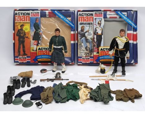 Hasbro/Palitoy Action Man 40th Anniversary pair to include (1) #AM007 Action Soldier &amp; The Argyll &amp; Sutherland Highla