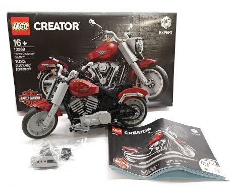 Lego Creator Set #10269 Harley-Davidson Fat Boy, With Instructions, Unchecked For Completeness Or Correctness; Within Good Op