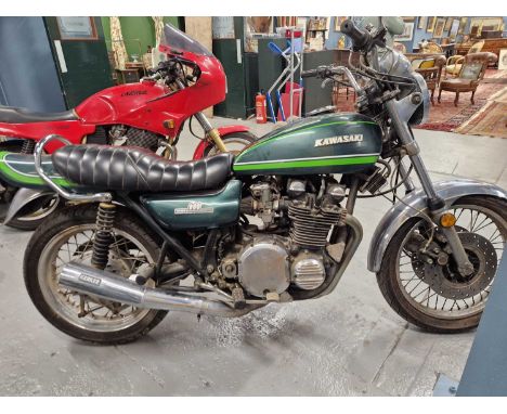 Motorcycle- Kawasaki Z900 (Z1-A) 1974 Reg. No. AUR 290M - Frame number Z1F-24076- Engine number KZT00AE048363.--Dry stored in