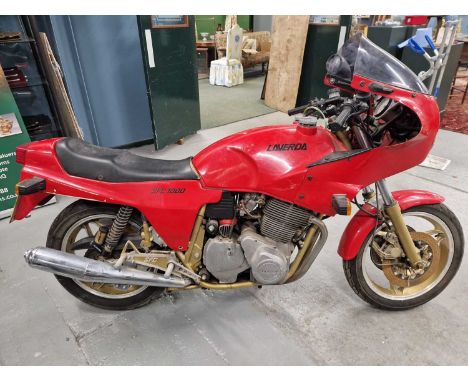 Motorcycle- Laverda SFC 1000- 1986 Reg. No. C975DHX . Frame number LAV1000 RGS/1* 2929*. engine number LAV1000RGS 2929.-Dry s