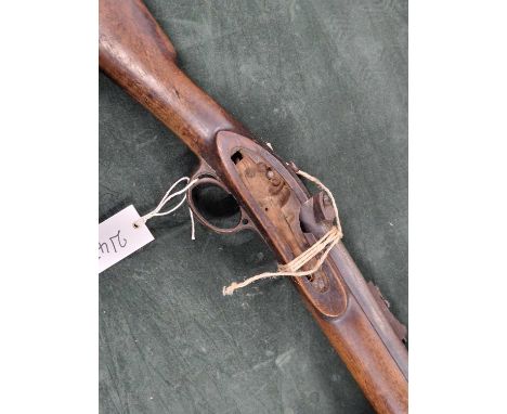 A 19th-century Three band Enfield percussion rifle (lacking lock)