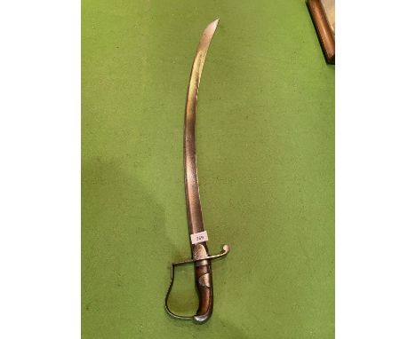 A 1796 PATTERN LIGHT CAVALRY TROOPERS SWORD, 82CM, CURVED BLADE STAMPED WOOLLEY AND CO. WOOLEY AND CO OPERATED FROM 10 BUSH L