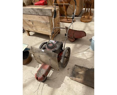 A VECTOR XL/C WHEELED GRASS STRIMMER WITH 6HP PETROL TECUMSEH ENGINE 