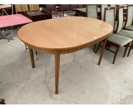 A McINTOSH TEAK DINING TABLE 