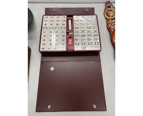 A CHINESE MAHJONG SET 