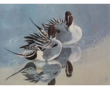 CHARLES FREDERICK TUNNICLIFFE (1901-1979) TWO ARTIST SIGNED LIMITED EDITION COLOUR PRINTS Group of Mallard Ducks 469/500 Sign