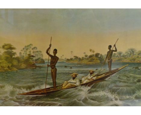 AFTER T. BAINES BY R.M. BRYSON SERIES OF 6 COLOUR PRINTS 'Victoria Falls'  10 3/4" x 16" (27.5cm x 40.5cm) 