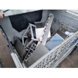 PLASTIC STORAGE CRATE AND CONTENTS
