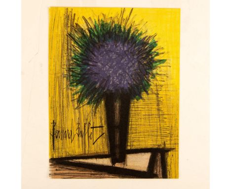 Le Bouquet Violet (The Purple Bouquet of Flowers) is an original color lithograph on paper after French Expressionist Bernard