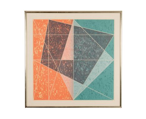 Original Geometric and Hard Edge color lithograph on Arches paper by New York School and Abstract Expressionism artist Jack T