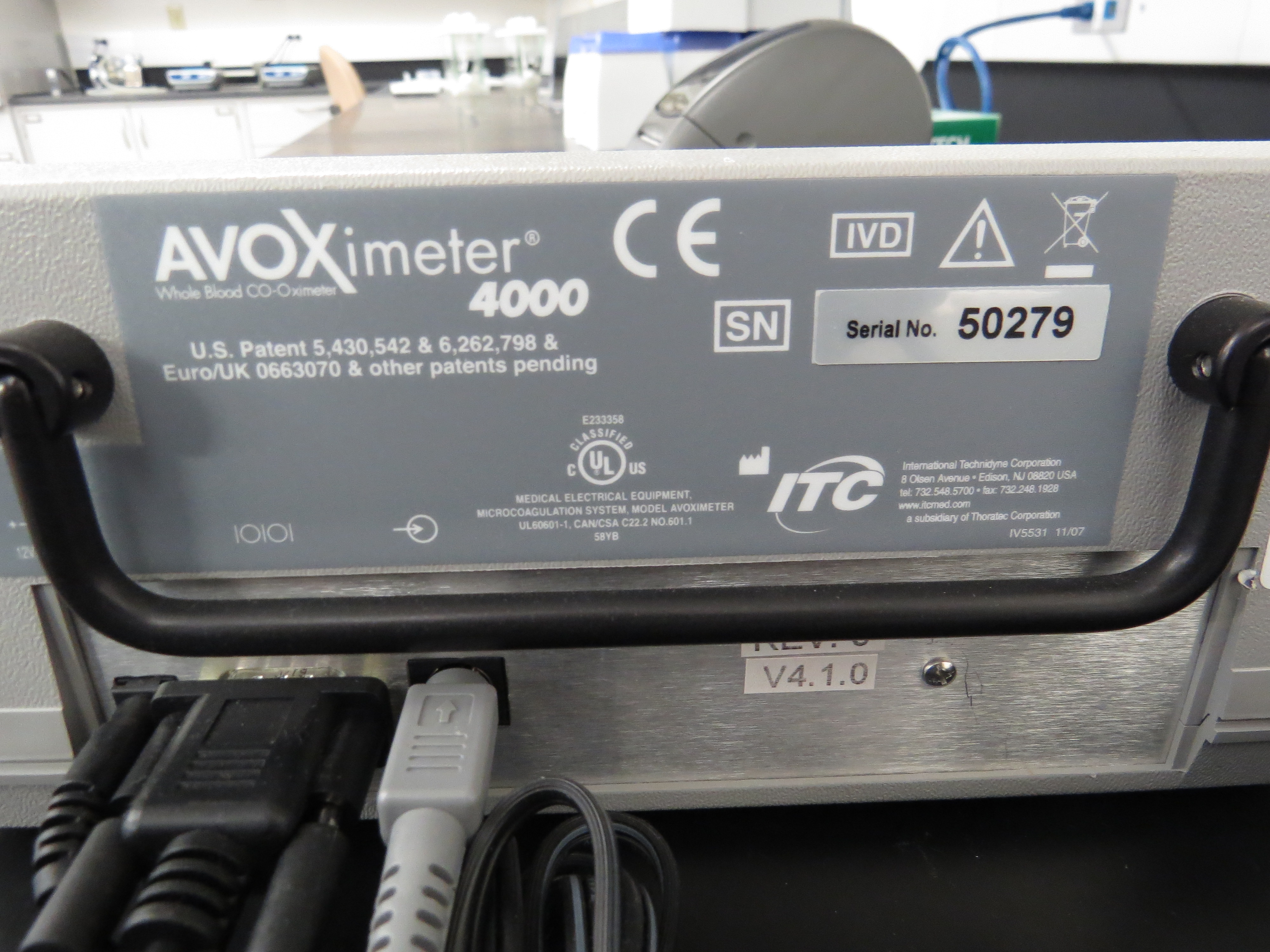 Lot of ITC AVOXimeter 4000 Whole Blood COOximeter SN 50279 with (2