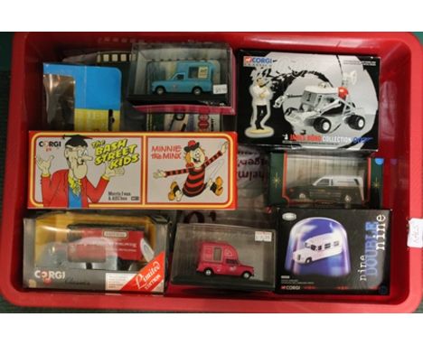 A COLLECTION OF CORGI AND OXFORD COMMERCIAL DIE-CAST VEHICLES all ovb including; James Bond Collection Moon Buggy and James B