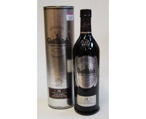 Glenfiddich Caoran reserve aged 12 years single malt Scotch Whisky, 100cl, 40%, one bottle in carton