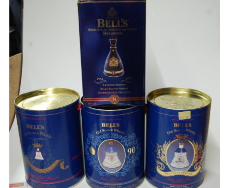 A quantity of Bell's commemorative Scotch Whisky decanters, to include the births of Princesses Beatrice and Eugenie, the 90t
