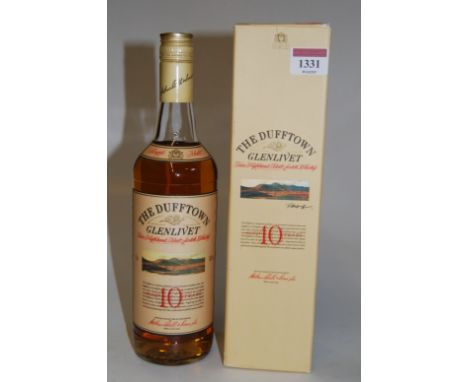 The Dufftown Glenlivet aged 10 years Highland Malt Scotch Whisky, 75cl, 40%, one bottle in carton