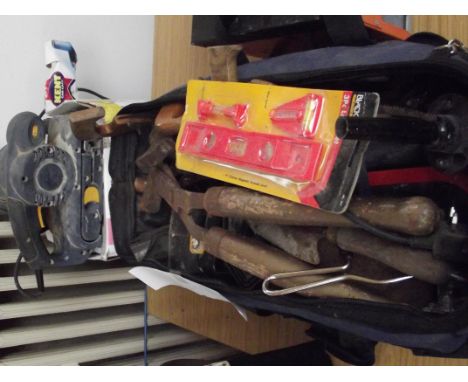 Large bag of tools to include high power polisher 
