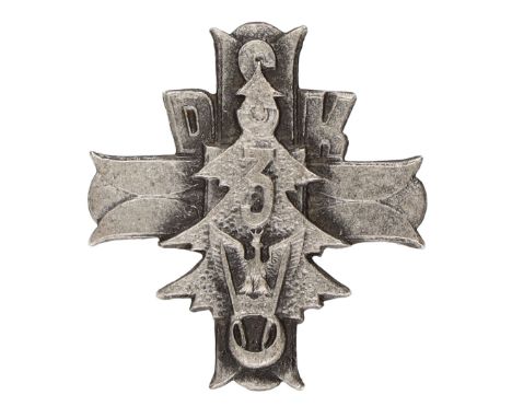 Miniature commemorative badge of the 3rd Carpathian Rifle Division, made by the firm F.M. Lorioli Fratelli-Milano-Roma. Attac