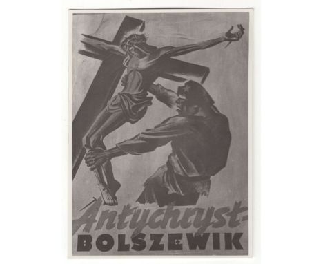 Two prints of German propaganda photographs against the USSR for the population of the occupied Polish territories.Dimensions