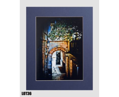 Homeless (28x38cm) by James Borner – wet printed on Kodak Archival paper, mounted in 40x50cm clip frame.Picture of the alleyw