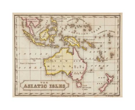 Miniature atlas Atlas minima, comprehended in 30 Maps Edinburgh: Alex Macredie, c.1825. Oblong 16mo (9.5 x 6.4cm), contempora