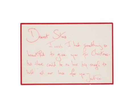 Onassis, Jacqueline Lee Kennedy (née Bouvier, 1929-1994) Autograph letter signed to Stanislaw 'Stas' Radziwill, c.1959-74 'De