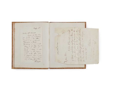 Eminent Victorians The Kinnear family autograph album containing 70 complete autograph letters and 28 clipped signatures, sen