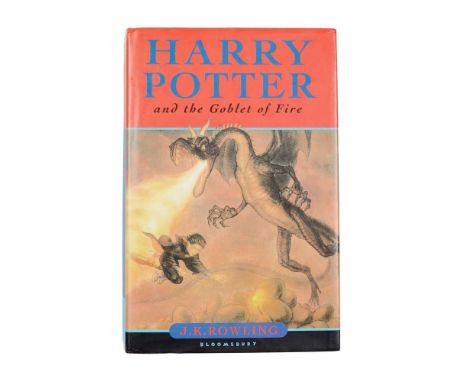 Rowling, J. K. (1965-) Harry Potter and the Goblet of Fire, signed by the author London: Bloomsbury, 2000. First edition, fir