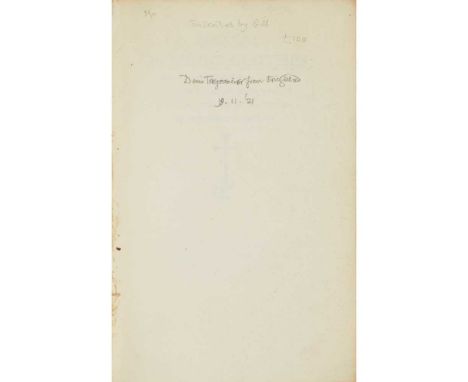 St Dominic's Press Songs Without Clothes Ditchling: St Dominic's Press, 1921. 8vo, original wrappers (slightly soiled), small