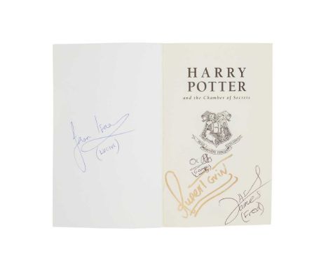 Rowling, J. K. (1965-) Harry Potter and the Chamber of Secrets, signed by cast members London: Bloomsbury, 1998. First editio