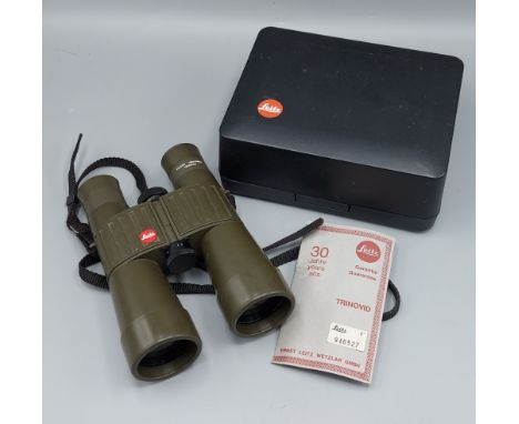 A pair of Leitz Trinovid binoculars in fitted case, 7/42