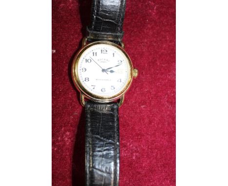 A gold cased rotary watch A/F 