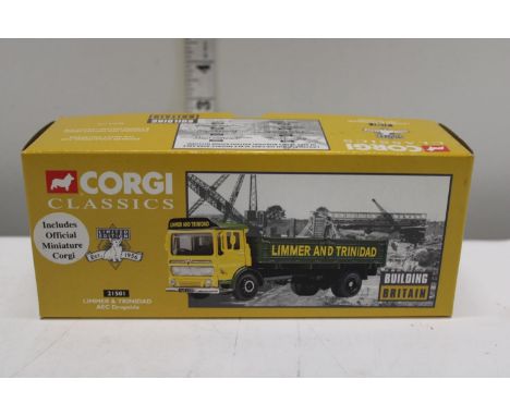 A boxed Corgi die-cast truck model 