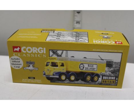 A boxed Corgi die-cast truck model 