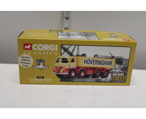 A boxed Corgi die-cast truck model 