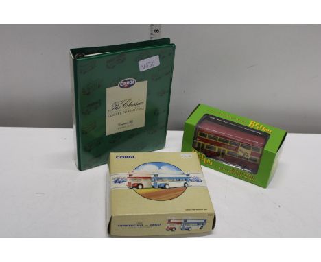 A boxed Corgi and Britbus die-cast models &amp; Corgi collectors guidebook 