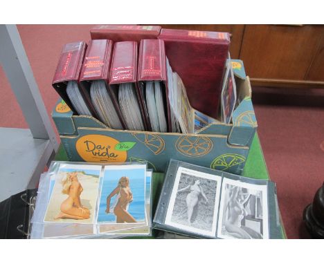 Glamour Postcard -  including Playboy, Playing Card, 1970's, 80's and later, colour, black and white, printed artwork, seasid