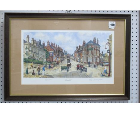George Cunningham 'Broomhill' Limited Edition Colour Print of 500, pencil signed to margin, also signed to back 20 x 39.5cm.