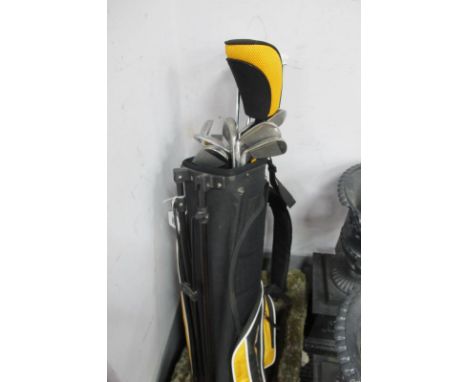 Golf Clubs Dunlop, Petron putter, Wilson Snead putter. 