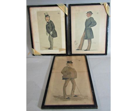 Five Spy prints and one Cloister lithograph to include: Four Vanity Fair Spy lithographs: 'The Home District', 'the Duke of S