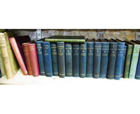 An extensive collection of the works of Thomas Hardy published by Macmillan &amp; Co, Ltd, including first editions.  (34) 
