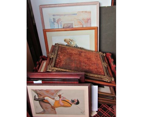Twenty-four prints and lithographs to include: Vanity Fair lithograph the Earl of Harrington; five 'Cries of London' framed p