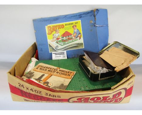 A Bayko child’s building kit (incomplete), a German made child’s Duo 59 Telefon Baukasten set of telephones, a child’s tambou