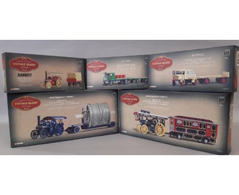 6 boxed die-cast model vehicles from Corgi 'Vintage Glory of Steam' range, scale 1:50 including nos 80110, 80305, 80102, 8000