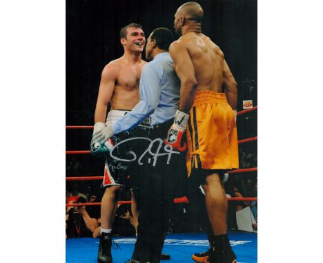Boxing. Roy Jones Jr Signed 16x12 inch Colour Photo in silver ink. Rolled. Good Condition. All autographs come with a Certifi