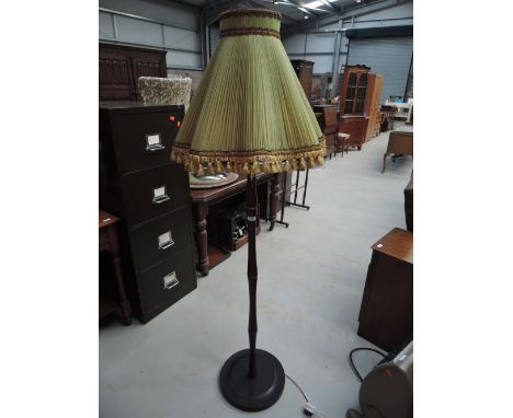 A traditional standard lamp