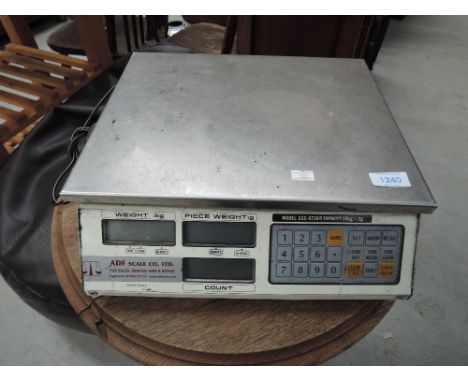 A vintage shop scale
