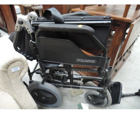 A manual wheel chair